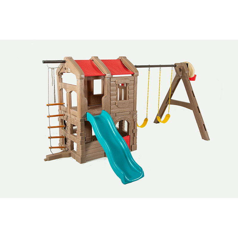 Play House With Slide And Swing